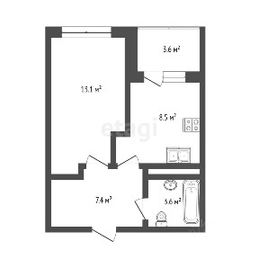 Продается 1-комн. квартира, 33 м²
