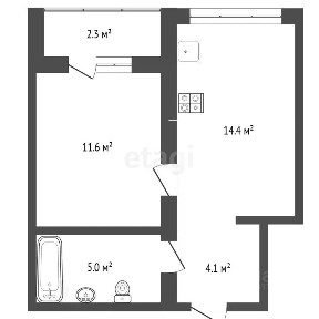 Продается 1-комн. квартира, 35 м²