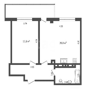 Продается 1-комн. квартира, 40,2 м²
