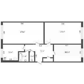 Продается 3-комн. квартира, 61,5 м²