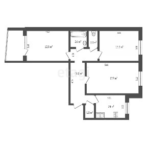 Продается 3-комн. квартира, 67,6 м²