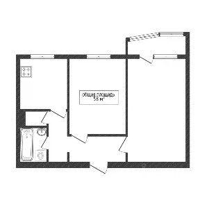 Продается 2-комн. квартира, 58 м²