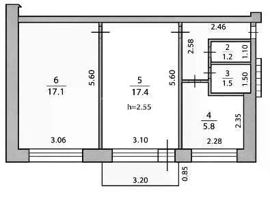 Продается 2-комн. квартира, 47,4 м²