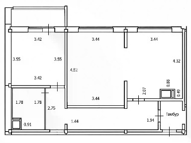Продается 2-комн. квартира, 60,4 м²