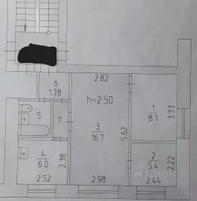 Продается 3-комн. квартира, 43 м²