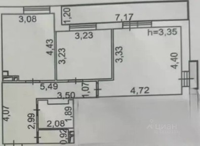 Продается 3-комн. квартира, 58,4 м²