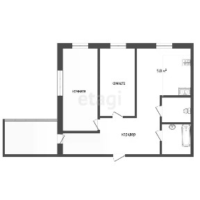 Продается 2-комн. квартира, 51,2 м²