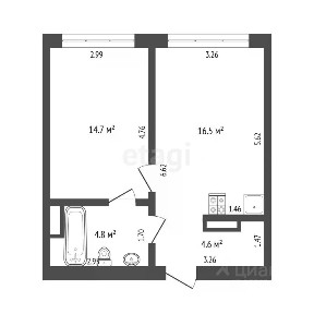 Продается 1-комн. квартира, 40 м²