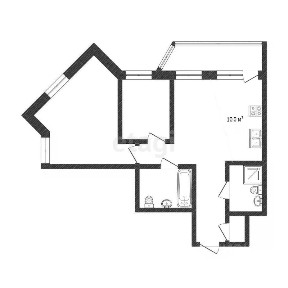 Продается 2-комн. квартира, 78,1 м²