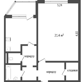 Продается 1-комн. квартира, 42,7 м²