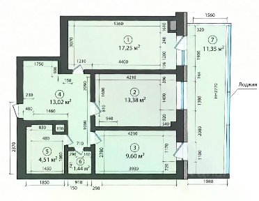 Продается 2-комн. квартира, 59,5 м²