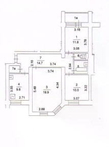 Продается 3-комн. квартира, 72,3 м²