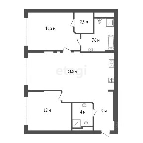 Продается 2-комн. квартира, 83,2 м²