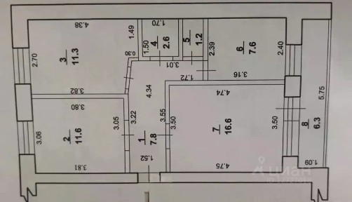 Продается 3-комн. квартира, 61,5 м²