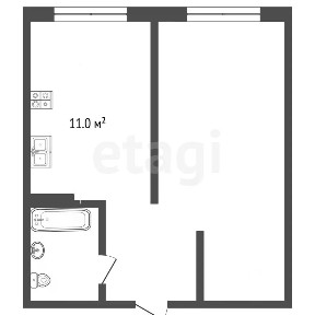 Продается 1-комн. квартира, 33,7 м²