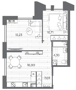 Продается 2-комн. квартира, 53,92 м²