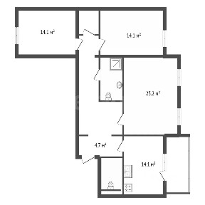Продается 3-комн. квартира, 97,4 м²