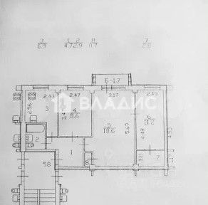 Продается 3-комн. квартира, 55,4 м²