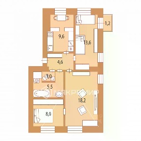 Продается 3-комн. квартира, 60,5 м²