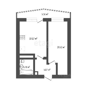 Продается 1-комн. квартира, 48,6 м²
