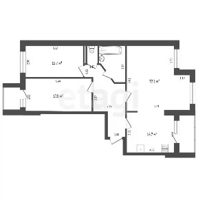 Продается 3-комн. квартира, 101,7 м²
