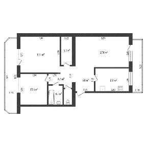 Продается 3-комн. квартира, 75,7 м²