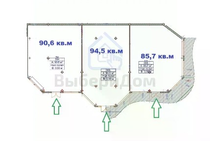 Сдается помещение свободного назначения, 86 м²