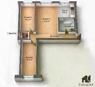 Продается 3-комн. квартира, 55,6 м²
