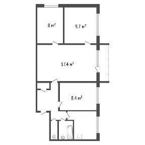 Продается 4-комн. квартира, 59,2 м²