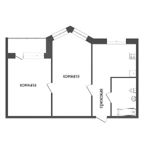Продается 2-комн. квартира, 42,5 м²