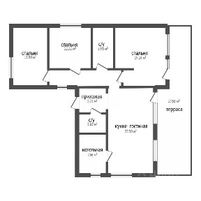 Продается 1-этажный дом, 117,7 м²