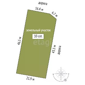 Продается участок, 10 сот.