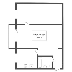Продается 2-комн. квартира, 44 м²