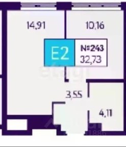 Сдается 1-комн. квартира, 33,4 м²