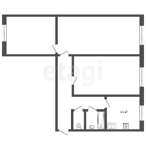 Продается 3-комн. квартира, 57,9 м²
