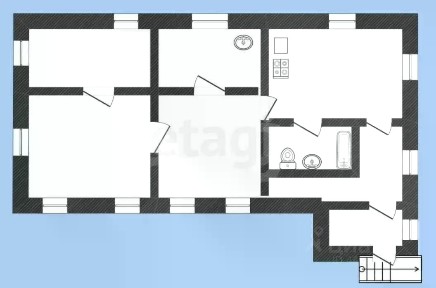 Продается 1-этажный дом, 96,6 м²