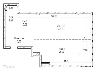 Продается 1-комн. квартира, 74 м²