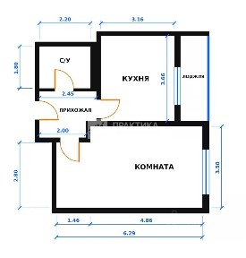 Продается 1-комн. квартира, 41 м²