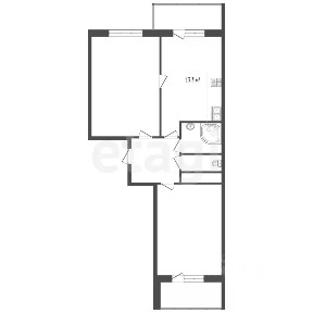 Продается 2-комн. квартира, 62,3 м²