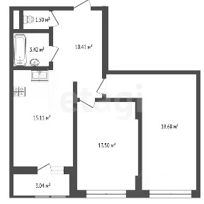 Продается 3-комн. квартира, 63 м²