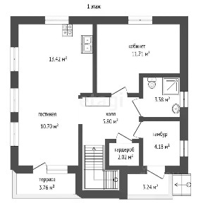 Продается 2-этажный дом, 120 м²