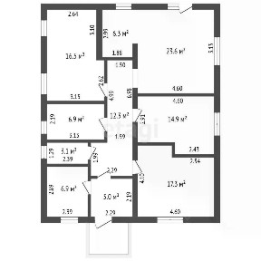 Продается 1-этажный дом, 119,8 м²