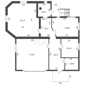 Продается 1-этажный дом, 236,6 м²