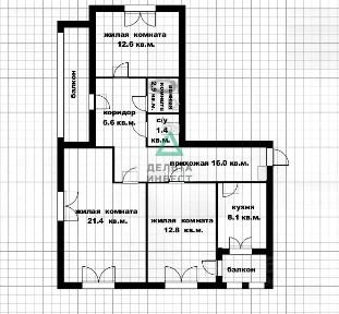 Продается 3-комн. квартира, 76,6 м²