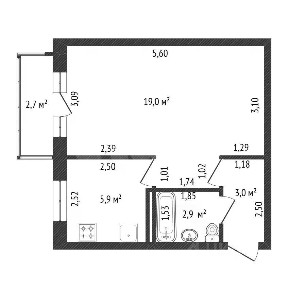 Продается 1-комн. квартира, 30,8 м²