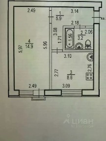 Продается 1-комн. квартира, 32,6 м²