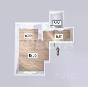 Продается студия, 31,28 м²