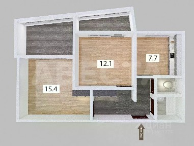Продается 2-комн. квартира, 47,8 м²
