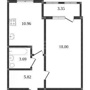Сдается 1-комн. квартира, 27,7 м²
