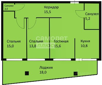 Продается 3-комн. квартира, 76,7 м²